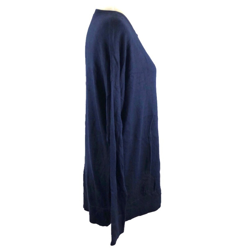 Love Scarlett Navy Asymmetrical Sweater - Picture 4 of 8
